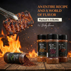 Big Bold BBQ Spice 5oz | Recipe in a Bottle | Premium Blend Spice for Gourmet Cooking | No-Addition Needed, Versatile Culinary Season | Simply Gourmet (3 oz, Gift Set)