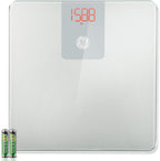 GE Digital Scale Body Weight, Smart Bluetooth Bathroom Scales for Weight and BMI Accurate Body Weighing with App for People - 400lb Electronic Scale Silver Grey