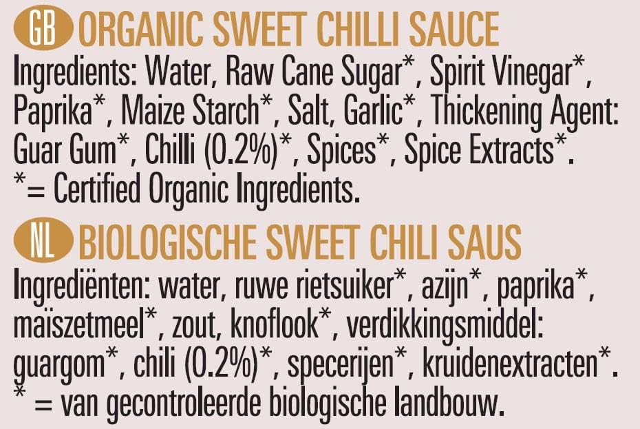 Biona Organic Sweet Chilli Sauce 250 ml (Pack of 6)