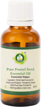 Fennel Seed Essential Oil | Fennel Seed Oil | Foeniculum Vulgare | 100% Pure Natural | Steam Distilled | Therapeutic Grade | 10ml | 0.338oz by R V Essential