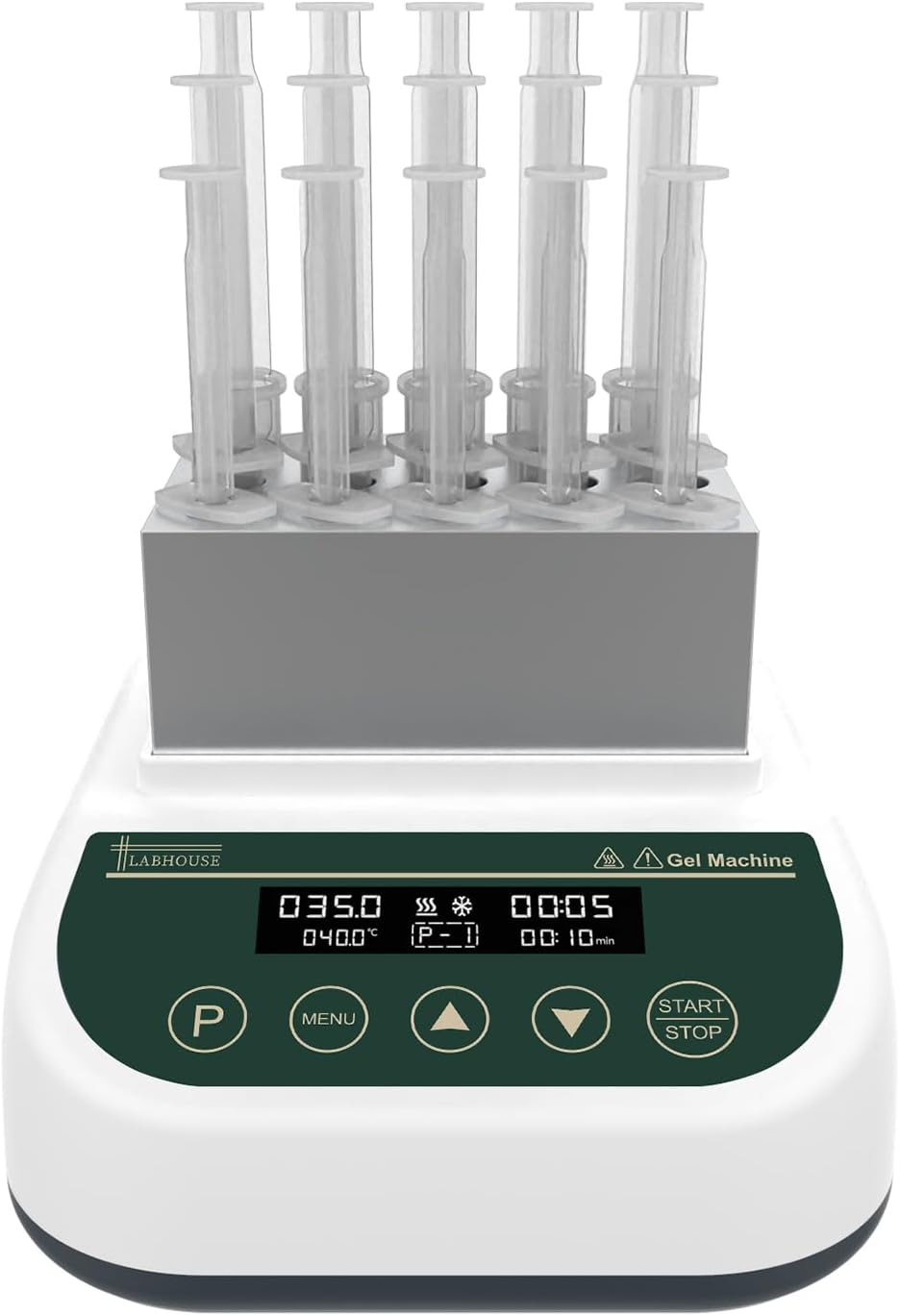 Gel Heating Cooling Machine Professional PRP PPP Gel Maker 2.5ml/5ml/10ml Block Dry Bath Incubator Temperature Control Timing Function