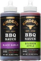Bourbon Apple & Black Garlic BBQ Sauce (2 Pack) | 15.5 oz | Non-GMO | No MSG |