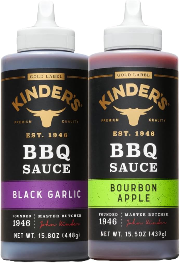 Bourbon Apple & Black Garlic BBQ Sauce (2 Pack) | 15.5 oz | Non-GMO | No MSG |
