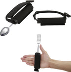 2 PCS Universal Cuff,Universal Hand Strap for Holding Utensils,Adjustable Spoon Fork Holder Strap, Useful Adaptive Utensils Aids for Elderly or the Disabled with Weak Grip to Hold Cutlery