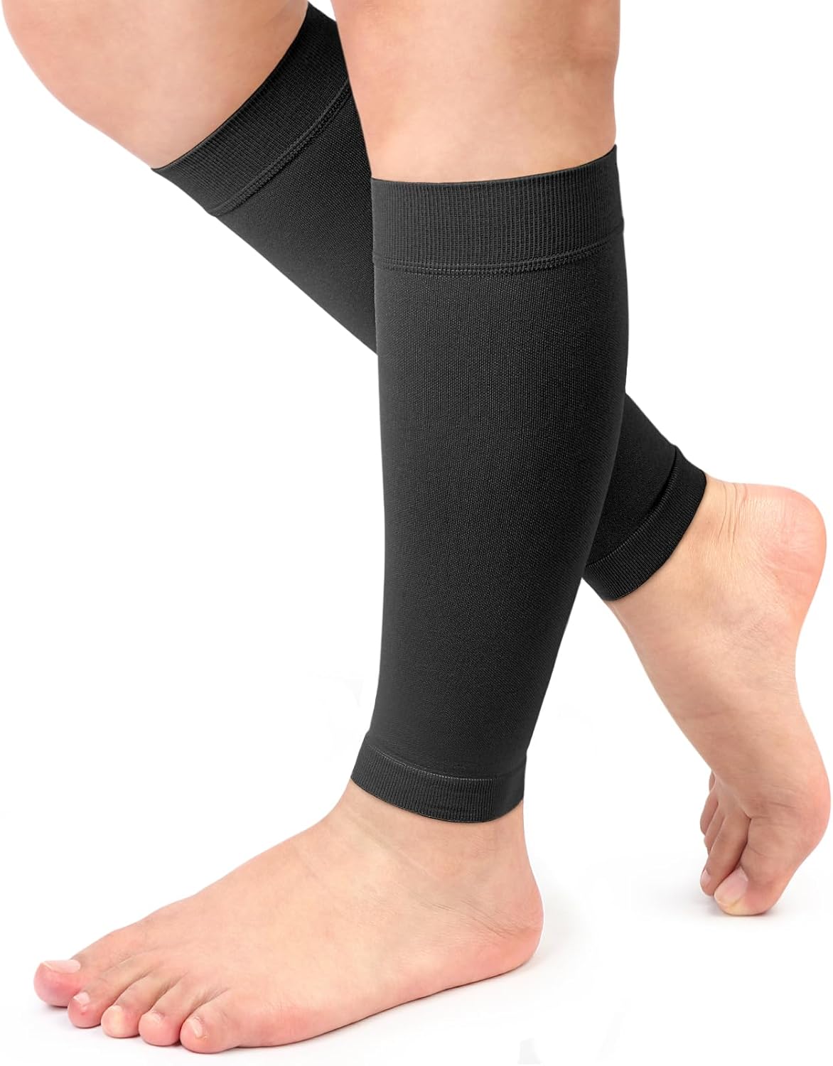 beister 1 Pair Compression Calf Sleeves (20-30mmHg), Perfect Calf Compression Socks for Running, Shin Splint, Medical, Calf Pain Relief, Air Travel, Nursing, Cycling