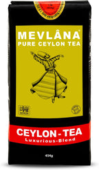 Mevlana - Pure Ceylon Loose Leaf Tea | Premium Black Tea Leaves | Rich & Smooth Sri Lankan Blend | Naturally Fresh | Perfect for Tea Lovers & Iced or Hot | OP 1 Grade | 1lb 454g