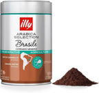illy Arabica Selections Brasile - Cerrado Mineiro Ground Coffee, Regenerative Agriculture Coffee, 8.8oz (Pack of 1)
