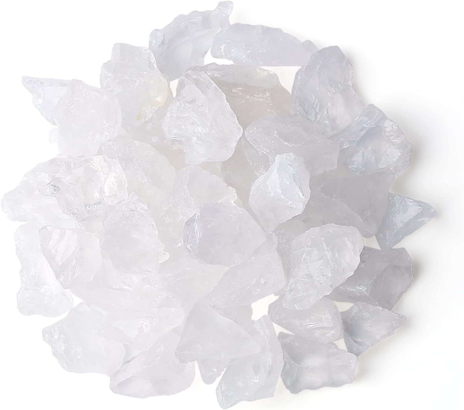 MAIBAOTA Natural Clear Quartz Crystals Bulk Raw Healing Crystal Stones 1" Raw Rough Gemstones Rocks for Tumbling Polishing Cutting Reiki Witch Quartz Crystals