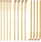 24 PCS Natural Bamboo Back Scratcher, 16.5 Inch Long Handle Wooden Back Scratcher for Adults, Handheld Body Massager for Itch Relief, Manual Scratching Tool for Seniors Elderly