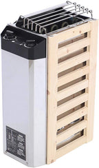Cryfokt Sauna Heater, 3KW 220V Sauna Heater Stove Internal Control Type Stainless Steel Dry Steam Rapid Heating Electric Sauna Stove for Sauna Room Spa Shower Bath Sauna