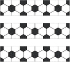 3pcs Soccer Theme Edible Cake Borders, 28x6.2cm/11x2.44in Pre-Cut Football Pattern Edible Cake Strips for Birthday Party Decorations