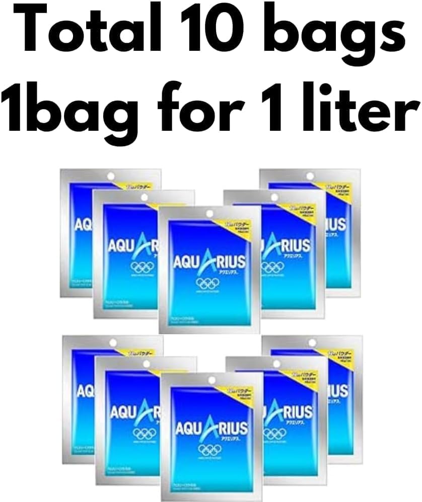 Aquarius Drink Powder 2 Boxes 1.69oz(48g) For 1 Litter Pack Of 10 Japanese Drinks