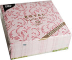 Papstar, Royal Collection #84999 Serviettes 1/4 Fold 40 cm x 40 cm Bordeaux Damascato