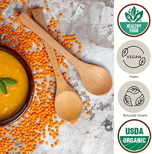 Organic Red Lentils Dry by Be Still Farms - Lentils Bulk (4.8lb) aka Masoor Dal - Ideal for Soup, Pasta, Pilof - High in Protein & Fiber | USDA Certified | Vegan | Non-GMO | Gluten Free