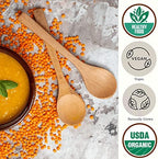 Organic Red Lentils Dry by Be Still Farms - Lentils Bulk (4.8lb) aka Masoor Dal - Ideal for Soup, Pasta, Pilof - High in Protein & Fiber | USDA Certified | Vegan | Non-GMO | Gluten Free