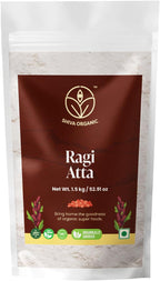 Shiva Organic Ragi Atta - 1.5 kg | Finger Millet Flour | High Protein, Gluten-Free | Stone Ground, Ancient Grain | Sourced from Nature