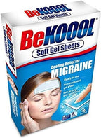Be Koool Cooling Relief For Migraine Soft Gel Sheets 4 Each (Pack of 9)