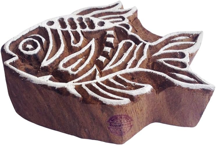 Royal Kraft Wooden Stamps DIY Fabric, Textile, Clay, Pottery, Paper, Henna Printing Blocks THDtag043