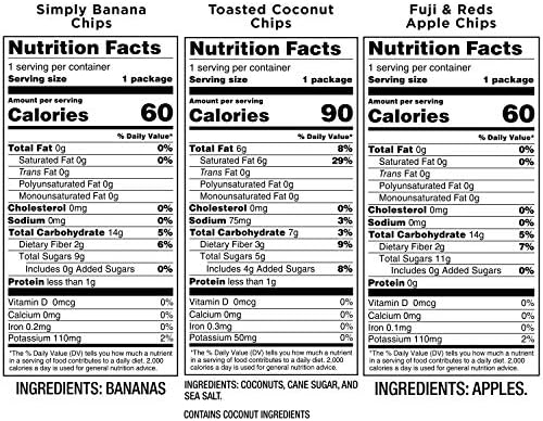 Bare Baked Crunchy, Fruit Variety Pack, 0.53 Ounce (Pack of 16)