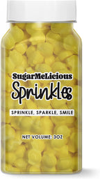 SugarMeLicious Thick Duck Shaped Sprinkles, Edible Animal Decorations for Cakes Cupcakes Cookies and Desserts, Baby Shower Theme Baking Sprinkles, 3 Ounce Jar