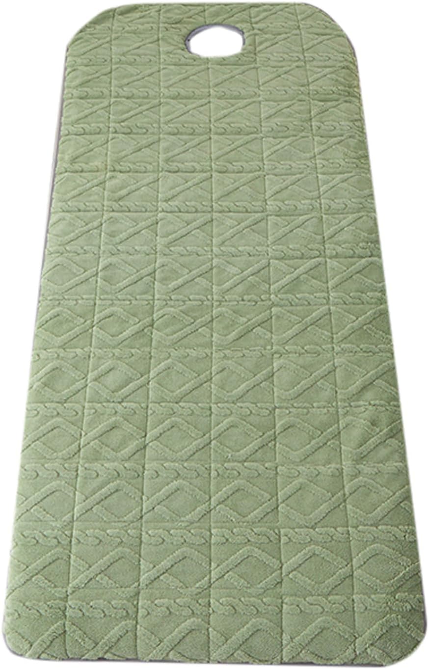 Sponge Massage Bed Pad with Face Hole Thicken Spa Massage Table Pad with Elastic Band Non-Slip Lash Bed Cushion Massage Table Topper Square Round Trapezoidal Head,Green(t)6cm,80 * 190cm(H)