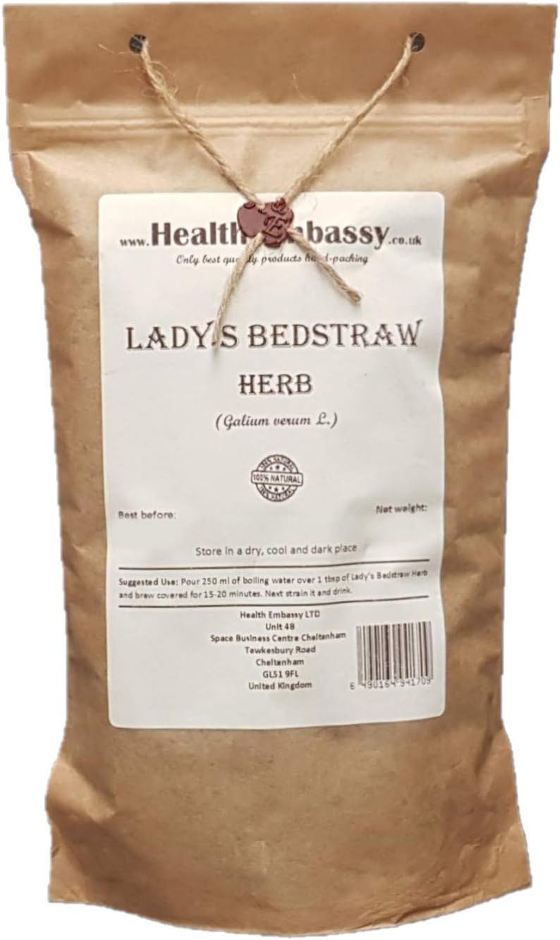 Ladys Bedstraw Herb (Galium Verum L) - Health Embassy - 100% Natural (100g)