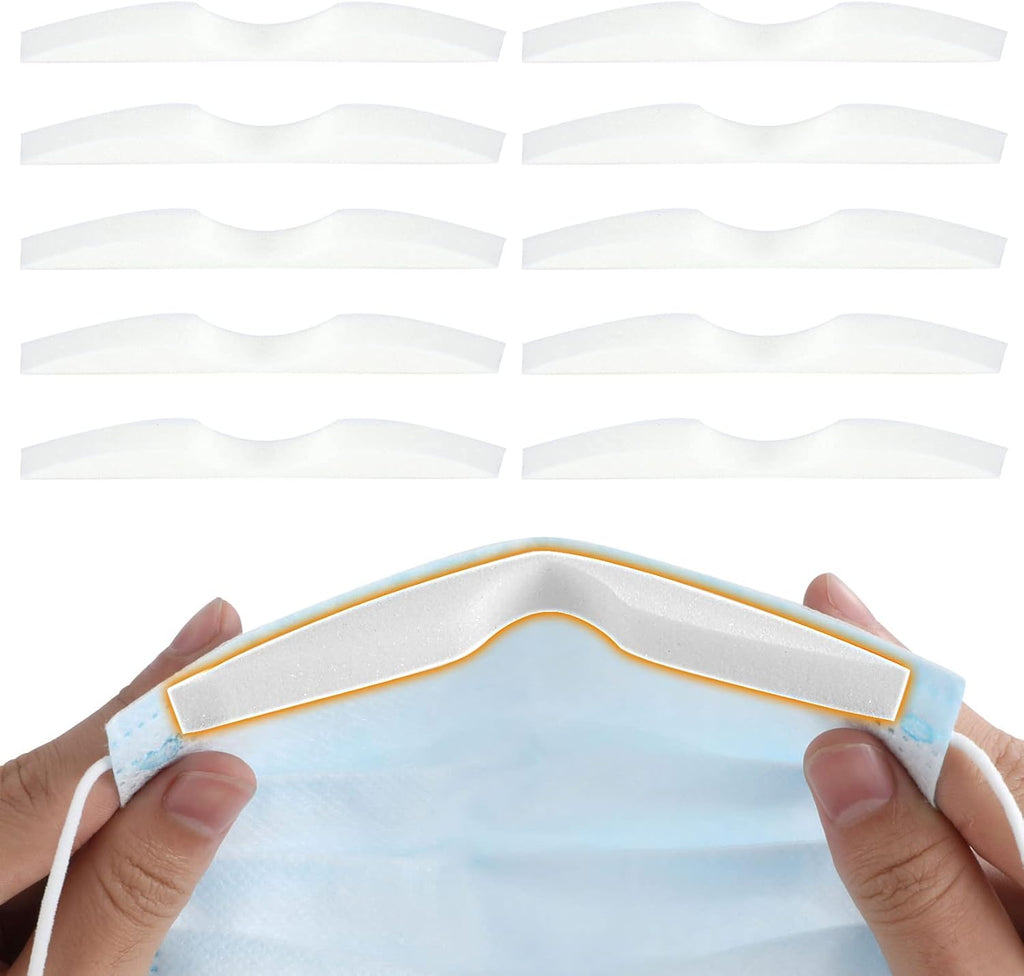 Sponge Anti-Fog Nose Bridge Pads Seal Nose Cushion Memory Foam Nose Pads Self-Adhesive Protection Strip Nose Pad for Mask 50 PCS