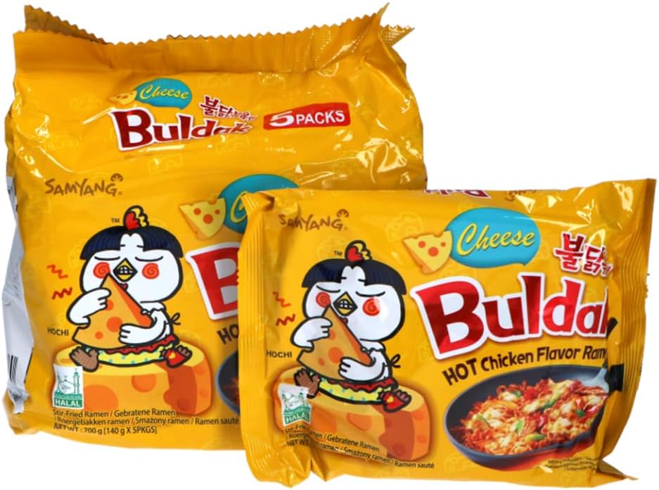 Samyang Cheese Flavor Buldak Ramen Pack of 5