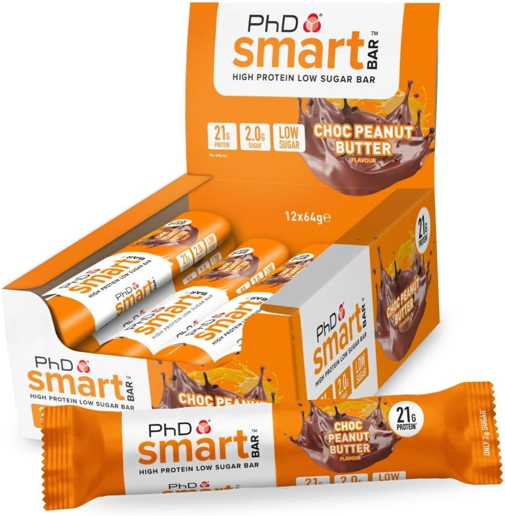 PhD Smart Bar Chocolate Peanut Butter 12 x 64g