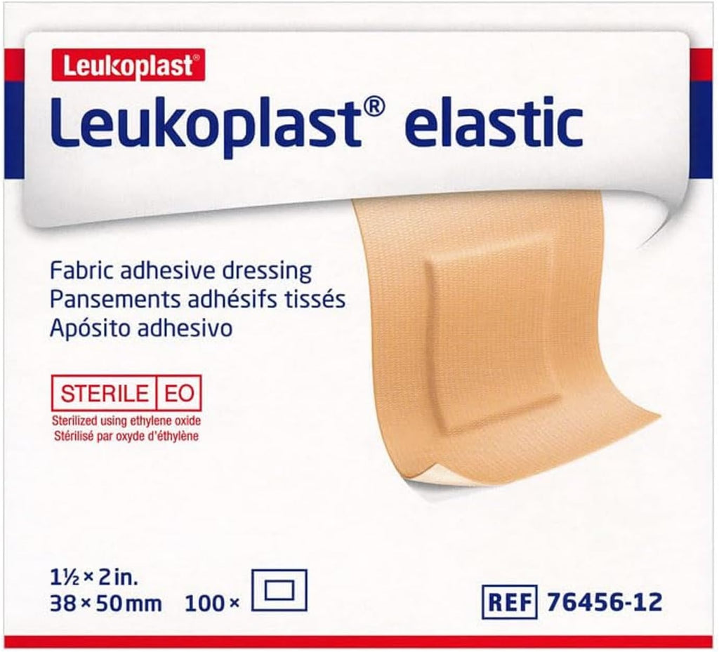 Coverlet/Leukoplast Adhesive Patch Bandage 1-1/2" x 2", Latex-free 100 per Box (Packaging May Vary)