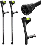 Forearm Crutches for Adults, Upgraded Heightened Forearm Crutches, 10-Level Adjustable Height, Arm Crutches Forearm, Aluminum Crutches for Walking