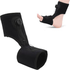 Copper Compression Plantar Fasciitis Night Splint, Drop Foot Orthopedic Brace Adjustable Rotating Knob Sleep Support for Foot Drop Achilles Tendonitis