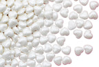 White Heart Shaped Candy 1 Pound Bulk Bag-For Bridal Showers Or Wedding Candy Stations-UNFLAVORED