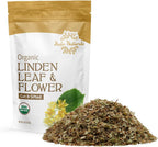 Halo Naturals Organic Linden Leaf & Flower Cut & Sifted, 4 Ounces (Tilia europaea) USDA Certified | Resealable Pouch| Packaged in The USA
