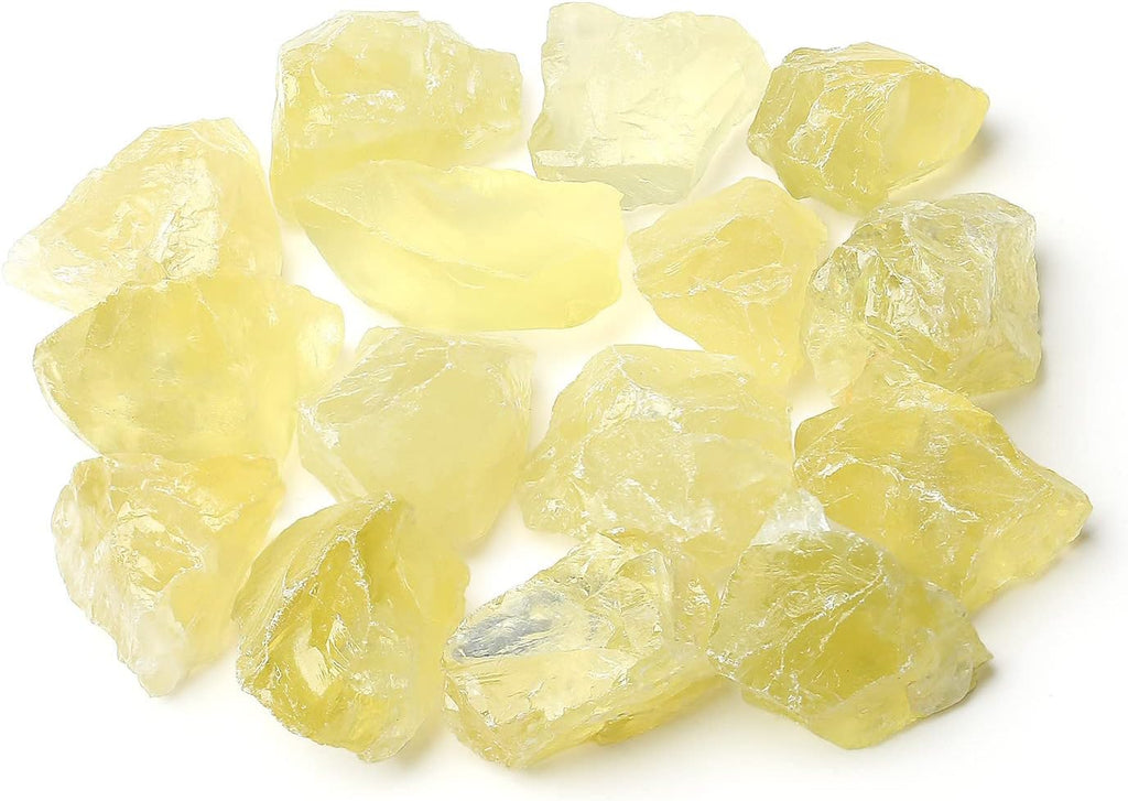 MAIBAOTA Natural Citrine Crystals Bulk Raw Healing Crystal Stones 1" Raw Rough Gemstones Rocks for Tumbling Polishing Cutting Reiki Witch Quartz Crystals