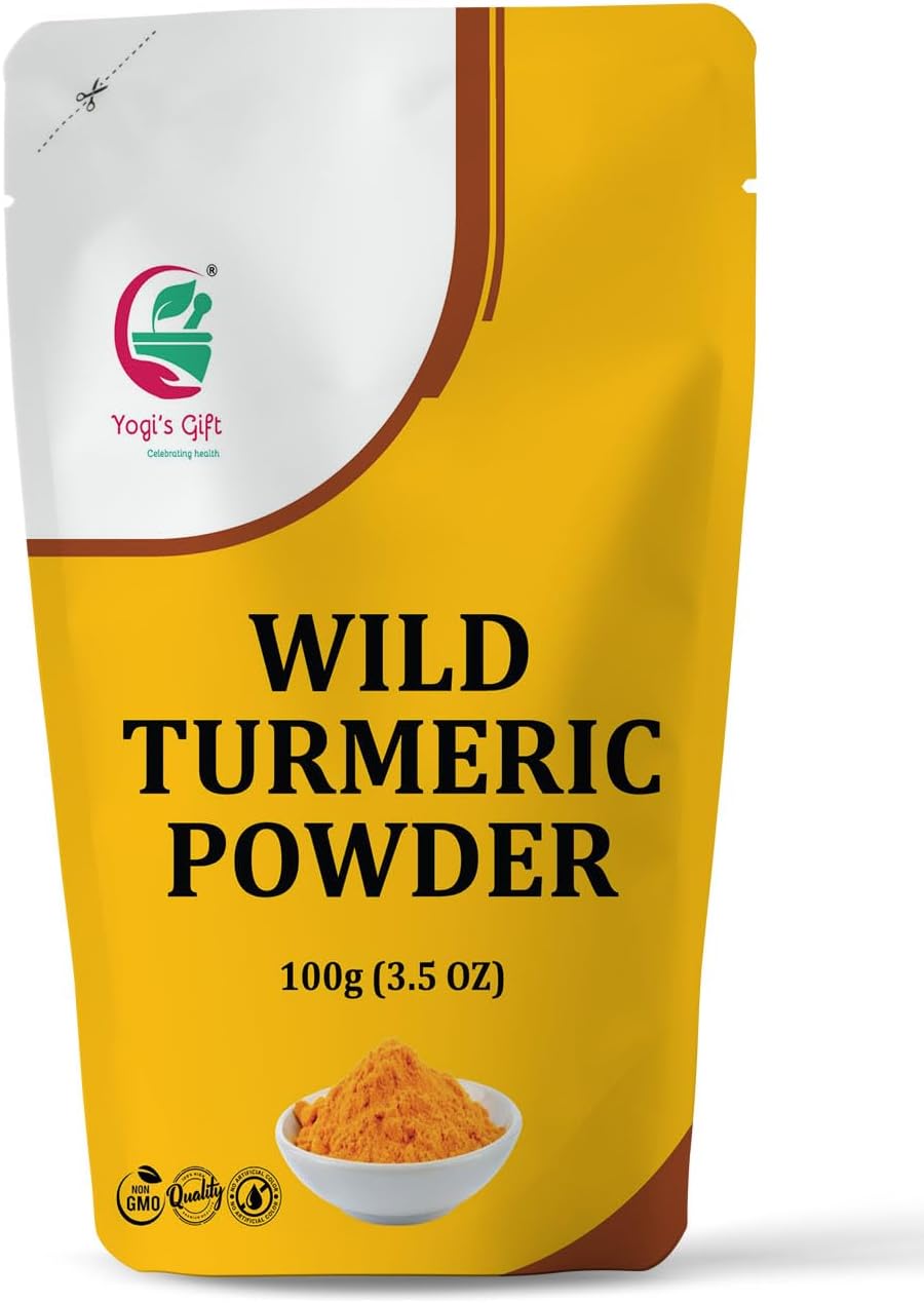 Kasturi Turmeric Powder for Skin Care | Wild Turmeric Powder | Aka Kasturi Manjal | Best for Preparing Turmeric Face Mask | Get Clear and Glowing Skin Naturally | 100grams / 3.5 Oz pack