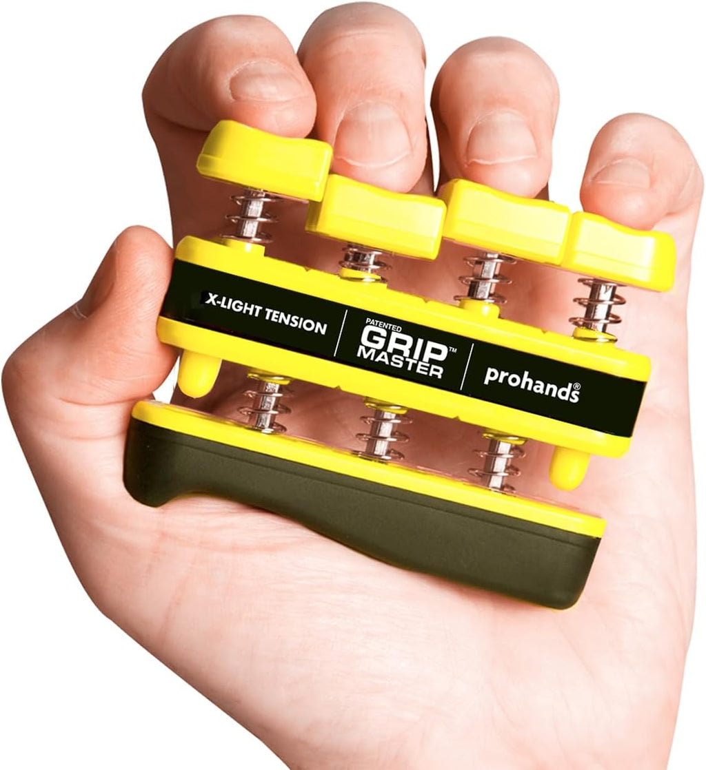 Prohands Gripmaster Hand Exerciser, Finger Exerciser (Hand Grip Strengthener), Spring-Loaded, Finger-Piston System, Isolate & Exercise Each Finger