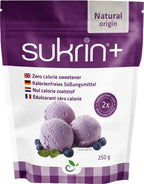 Sukrin Plus - All Natural No Calorie Sugar Substitute - Easily Dissolvable Granulated Natural Sugar Replacement - Great Sweetener Alternative For Diabetic, Keto & Gluten Free Diet - 250g
