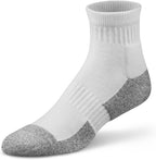 Dr. Comfort Diabetic Ankle Socks for Men and Women, Non-Binding and Breathable (1 Pair) - Medium, White