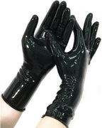 Latex Short Gloves 0.4mm Thick with Rolled Edges Club Party Wear