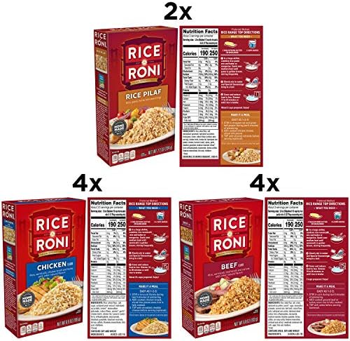 Rice-A-Roni Dinner Classics Variety Pack, 10 Piece Assortment