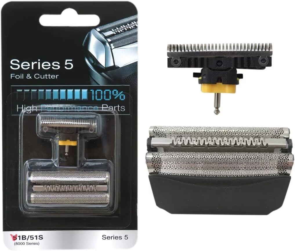 2024 Upgraded 51B Black Shaver Razor Foil Cutter Blade for Braun WaterFlex 8970, 8975, 8985, 8986, 8987, 8990, 8991, 8995,8595, 8795, 8581, 8583, 8585, 8588