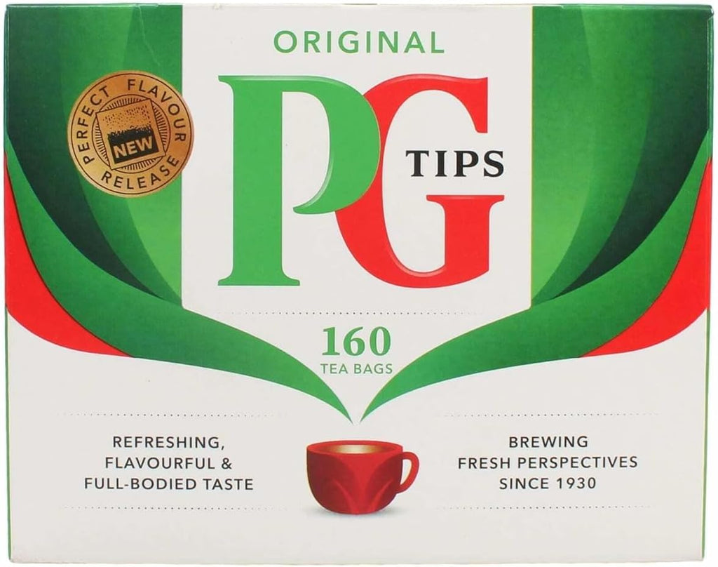 PG Tips, Original Tea Bag, 160 Count Boxes