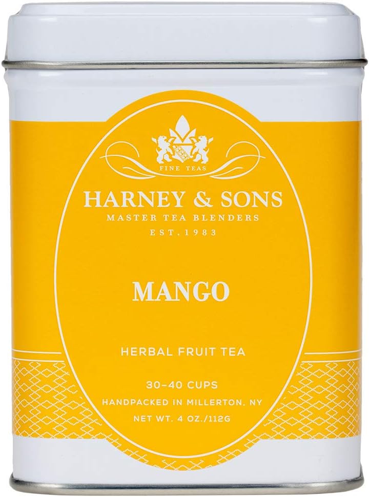 Harney & Sons Mango Fruit Tea | 4 ounce loose Herbal Mango Fruit Tea