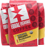 Equal Exchange Organic Whole Bean Coffee, Decaf, 12-Ounce Bag (Pack of 3)
