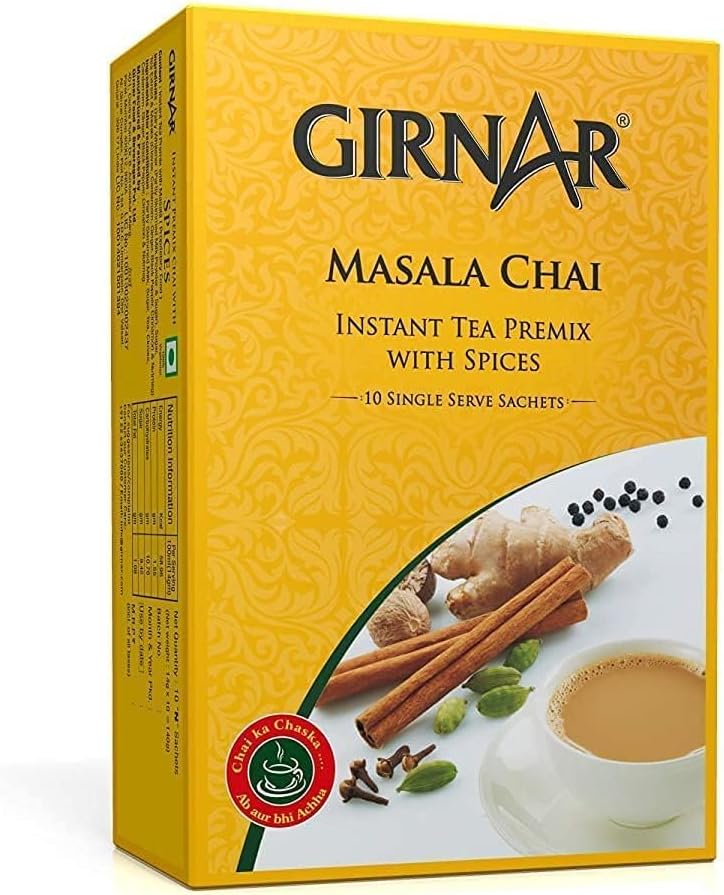 Girnar Instant Chai (Tea) Premix With Masala, 10 Sachet Pack