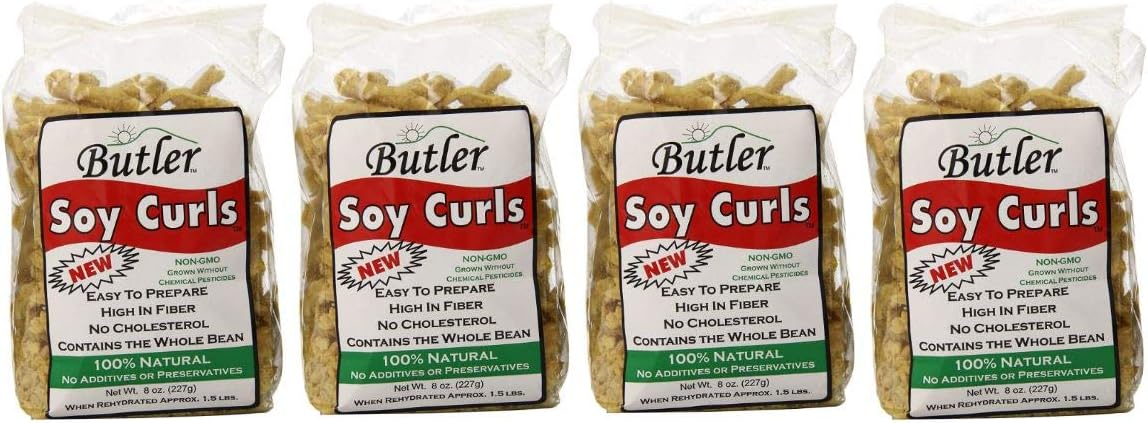 Butler Foods, Soy Curls, 8 Ounce (pack of 4)