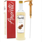 Amoretti - Premium Anise Syrup, 94 Servings Per Bottle (750 ml), with Pump for Flavoring Coffees, Cocktails, and other Beverages, Gluten Free, GMO/GEO Free, Preservative Free