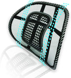 Big Ant Lumbar Support, Car Mesh Back Support with Massage Beads Ergonomic Designed for Comfort and Lower Back Pain Relief - Lumbar Back Support Cushion for Car Seat, Office Chair,Wheelchair