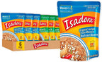 Isadora Refried Beans Variety Pack (6 Pack, 3 Each), Delicious Original and Black Refried Pinto Beans in Pouch, Gluten Free Microwave Food Premade Meals, Plant Based Protein,15 oz Bags